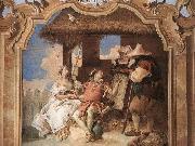 TIEPOLO, Giovanni Domenico Angelica and Medoro with the Shepherds oil painting artist